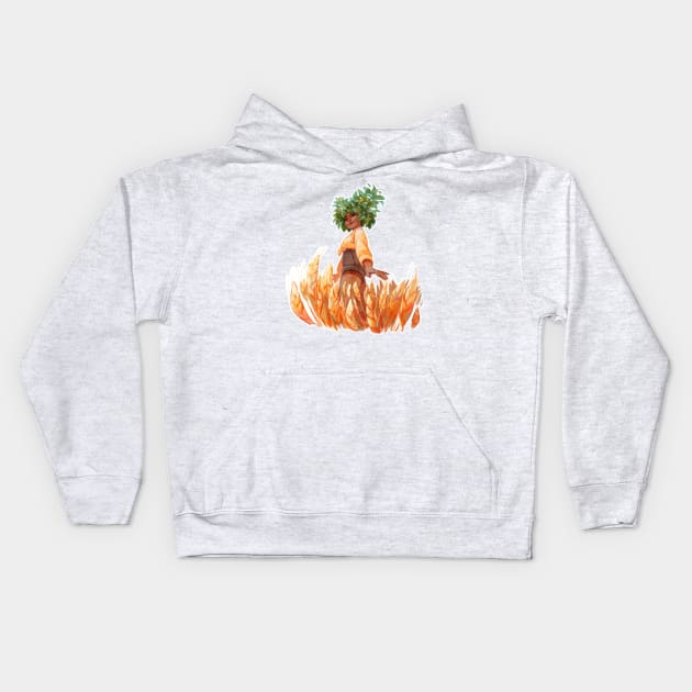 Summer Goddess Kids Hoodie by schmoedraws